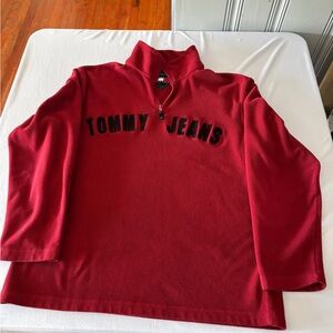 Tommy Hilfiger Red Fleece Pullover
